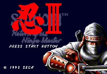 Shinobi III - Return of the Ninja Master (Europe) screen shot title